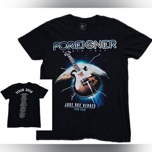 Foreigner Juke Box Heroes 2018 World Tour Concert T-Shirt Small The Thread Shop